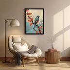 Bird – Elegant Floral Artistic Wall Art (AN29)