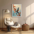 Bird – Elegant Floral Artistic Wall Art (AN29)