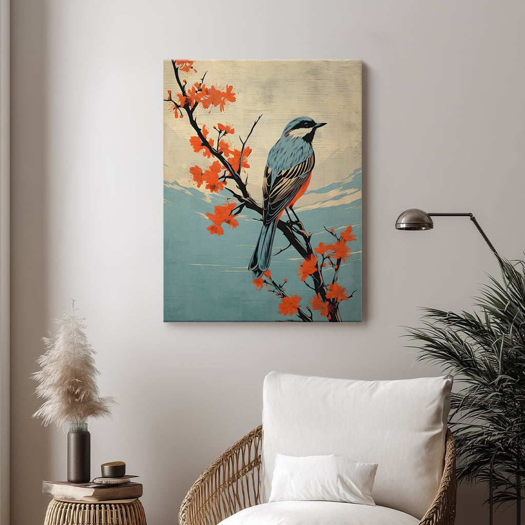 Bird – Elegant Floral Artistic Wall Art (AN29)