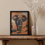 Elephant – Bold Abstract Artistic Wall Art (AN3)