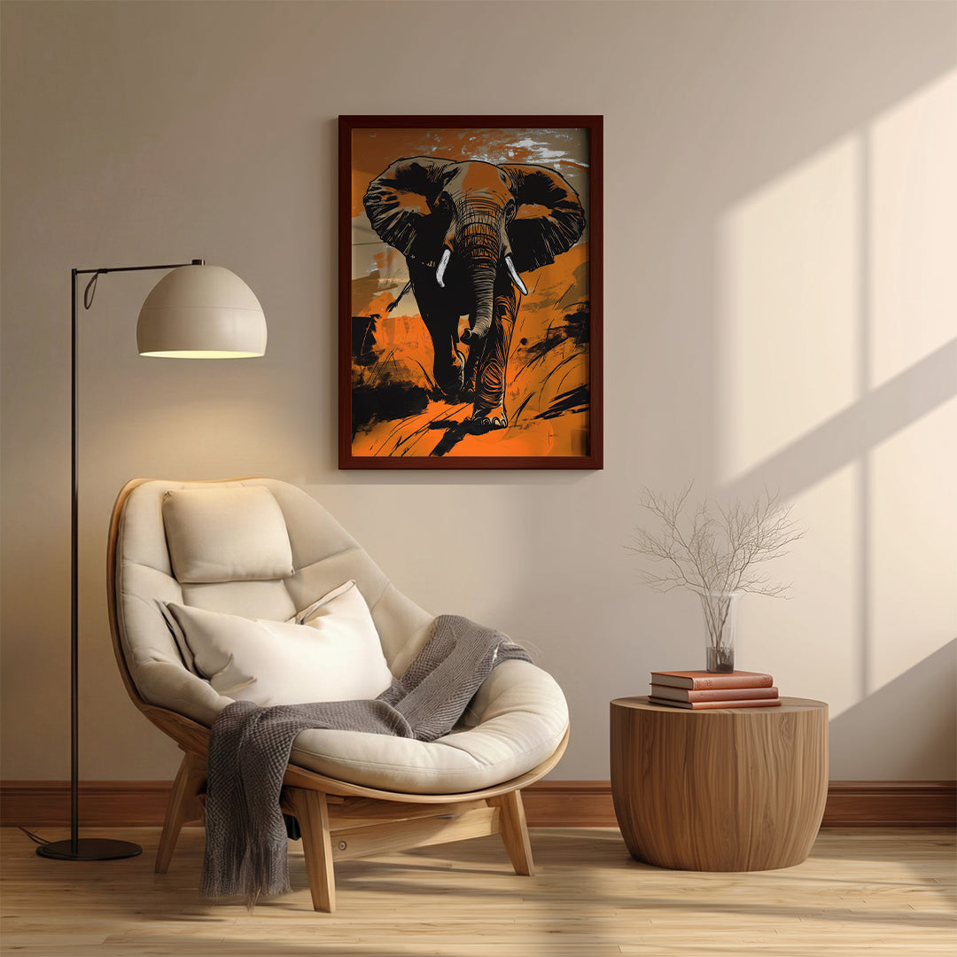 Elephant – Bold Abstract Artistic Wall Art (AN3)