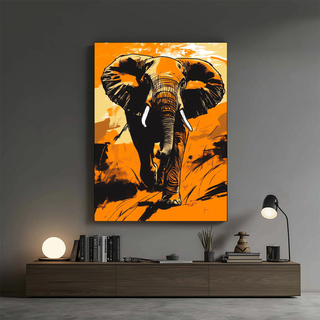 Elephant – Bold Abstract Artistic Wall Art (AN3)