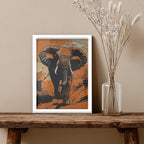 Elephant – Bold Abstract Artistic Wall Art (AN3)