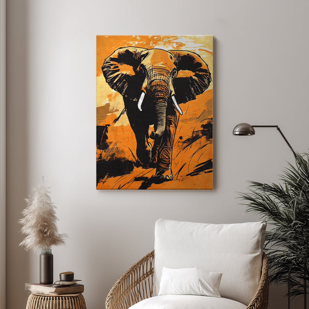 Elephant – Bold Abstract Artistic Wall Art (AN3)