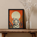 Tiger – Modern Orange Artistic Wall Art (AN32)