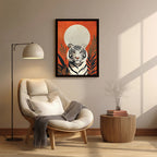Tiger – Modern Orange Artistic Wall Art (AN32)