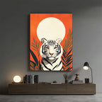 Tiger – Modern Orange Artistic Wall Art (AN32)