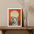 Tiger – Modern Orange Artistic Wall Art (AN32)