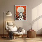 Tiger – Modern Orange Artistic Wall Art (AN32)