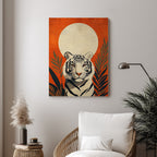 Tiger – Modern Orange Artistic Wall Art (AN32)