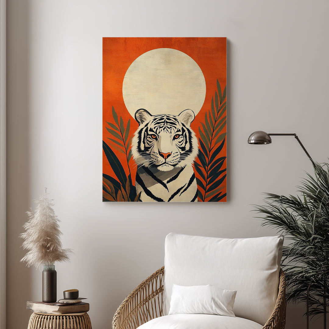 Tiger – Modern Orange Artistic Wall Art (AN32)
