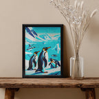 Penguins – Arctic Scenic Artistic Wall Art (AN33)