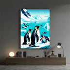 Penguins – Arctic Scenic Artistic Wall Art (AN33)