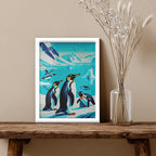 Penguins – Arctic Scenic Artistic Wall Art (AN33)