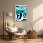 Penguins – Arctic Scenic Artistic Wall Art (AN33)