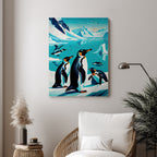 Penguins – Arctic Scenic Artistic Wall Art (AN33)