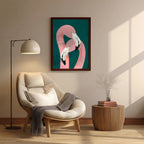Flamingos – Minimal Modern Artistic Wall Art (AN4)