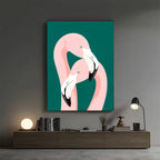 Flamingos – Minimal Modern Artistic Wall Art (AN4)