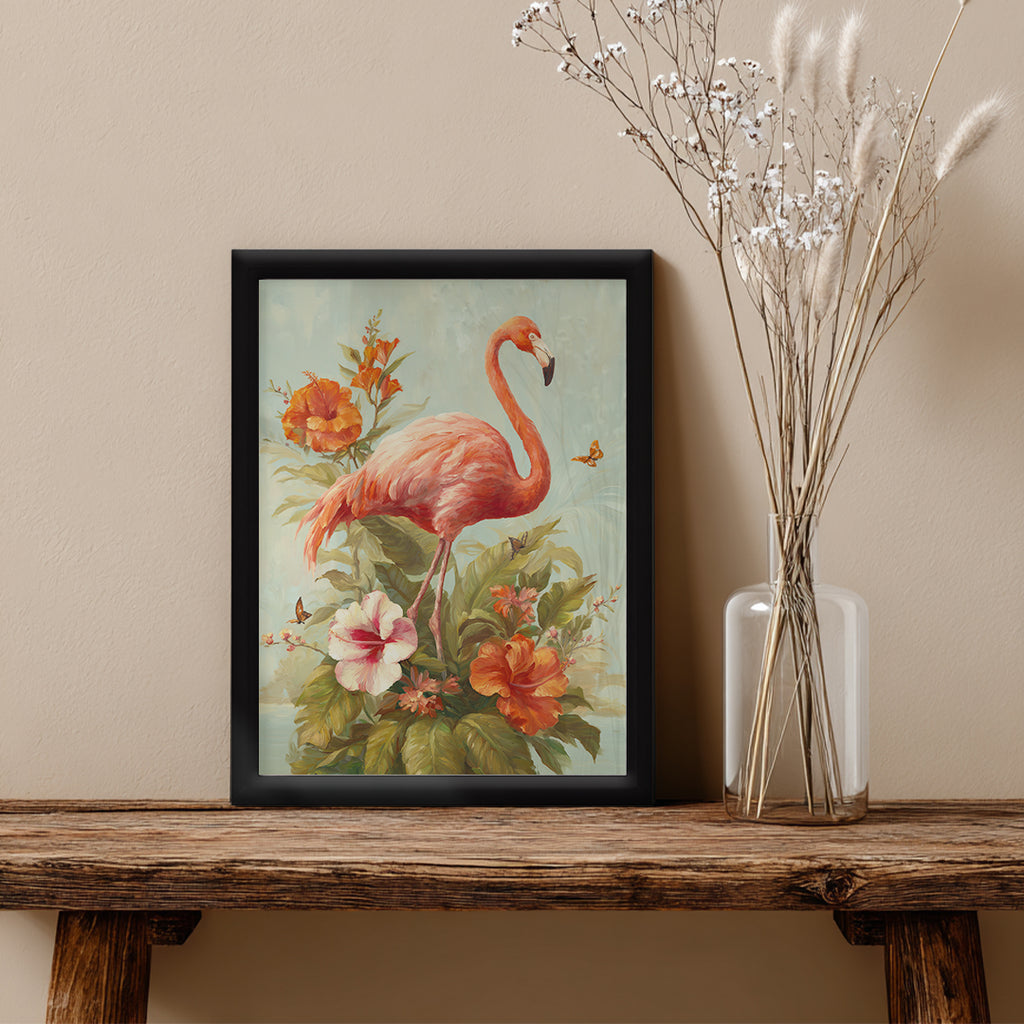 Flamingo – Floral Artistic Wall Decorl (AN40)