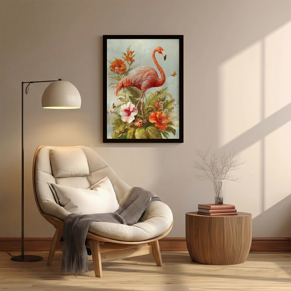 Flamingo – Floral Artistic Wall Decorl (AN40)