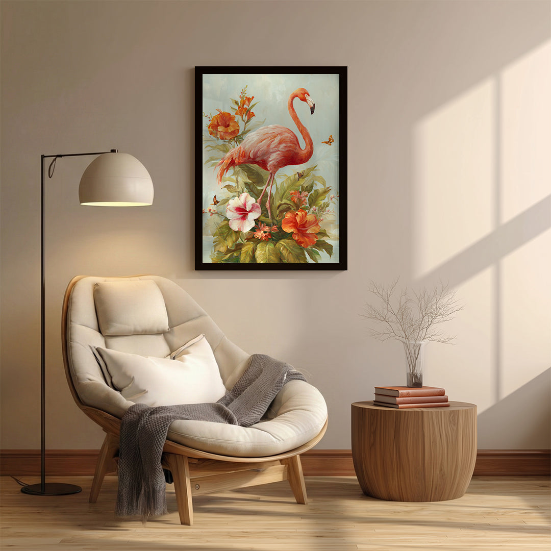 Flamingo – Floral Artistic Wall Decorl (AN40)