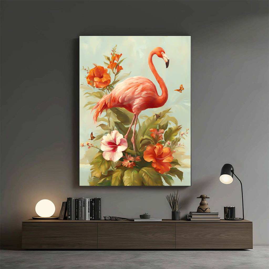 Flamingo – Floral Artistic Wall Decorl (AN40)