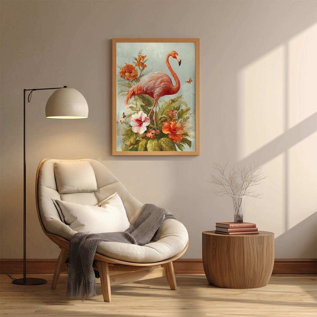 Flamingo – Floral Artistic Wall Decorl (AN40)