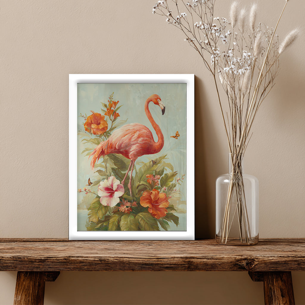 Flamingo – Floral Artistic Wall Decorl (AN40)