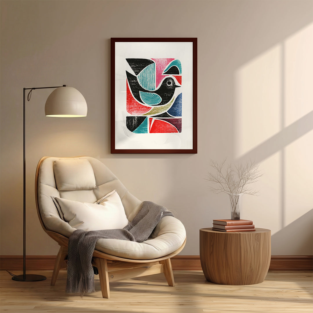 Bird Colorful Artistic Wall Art (AN42)