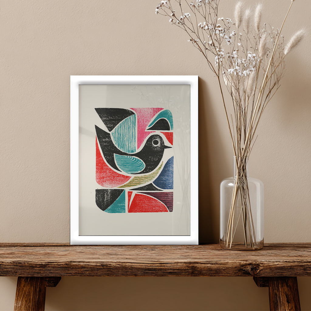 Bird Colorful Artistic Wall Art (AN42)