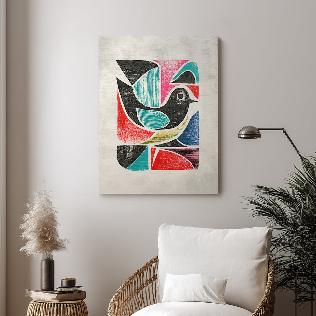 Bird Colorful Artistic Wall Art (AN42)