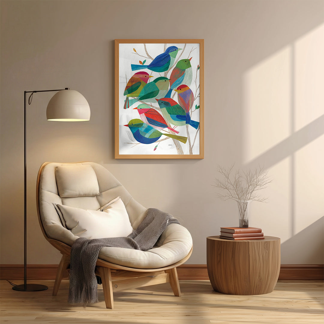 Birds – Colorful Artistic Wall Art (AN47)