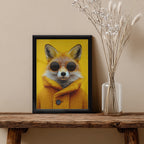 Fox – Yellow Artistic Sunglasses Wall Art (AN48)