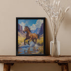 Horse – Artistic Running Wall Art (AN49)