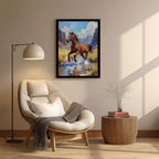 Horse – Artistic Running Wall Art (AN49)