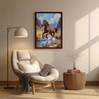 Horse – Artistic Running Wall Art (AN49)