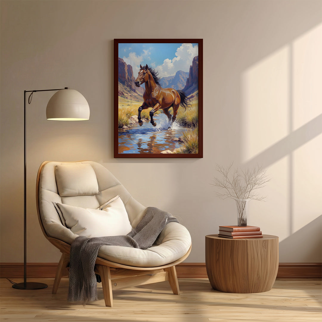 Horse – Artistic Running Wall Art (AN49)
