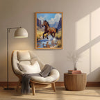Horse – Artistic Running Wall Art (AN49)