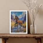 Horse – Artistic Running Wall Art (AN49)