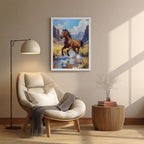 Horse – Artistic Running Wall Art (AN49)