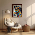 Horse – Colorful Geometric Artistic Wall Art (AN8)