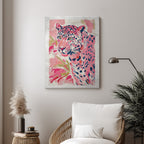 Leopard – Pink Watercolor Artistic Wall Art (AN9)