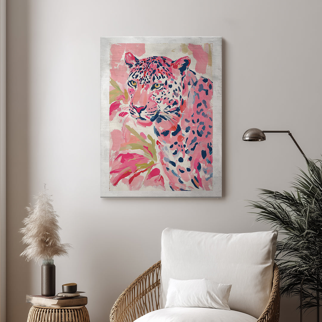 Leopard – Pink Watercolor Artistic Wall Art (AN9)