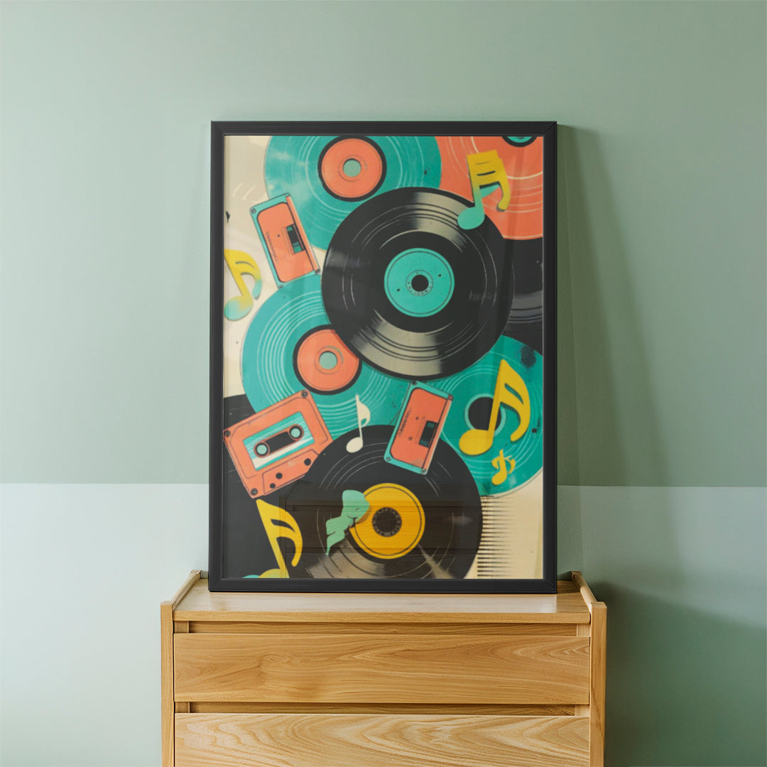 Retro Music Art Wall Frame (CS1)