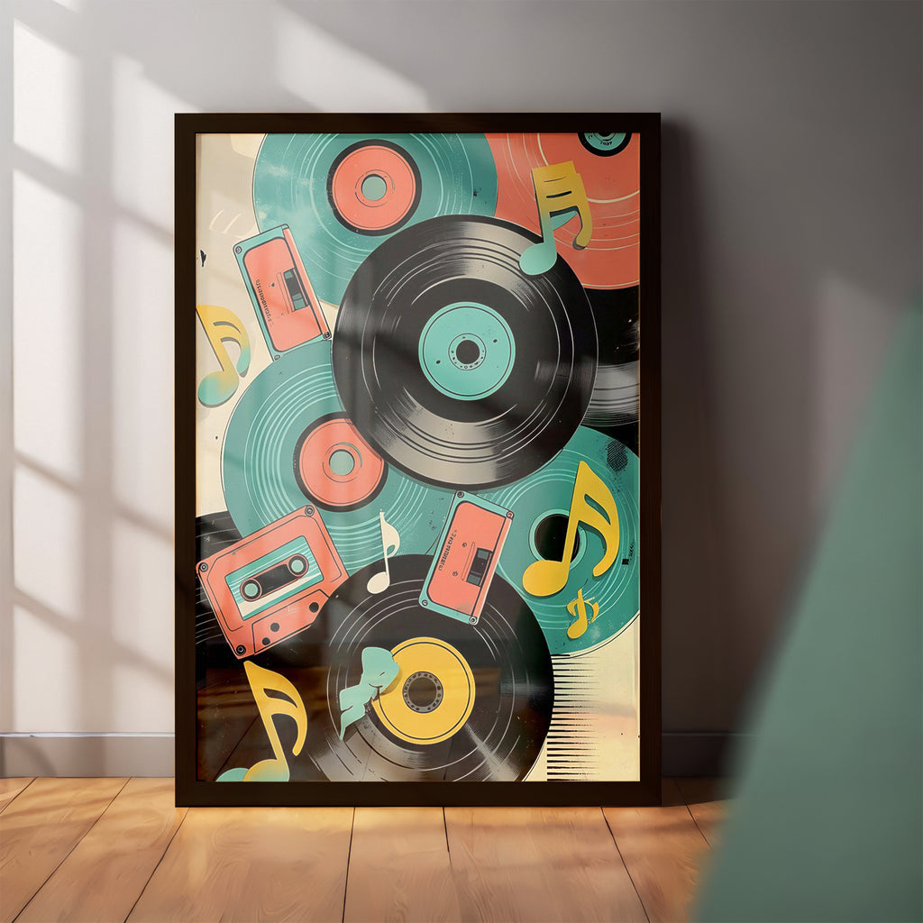 Retro Music Art Wall Frame (CS1)