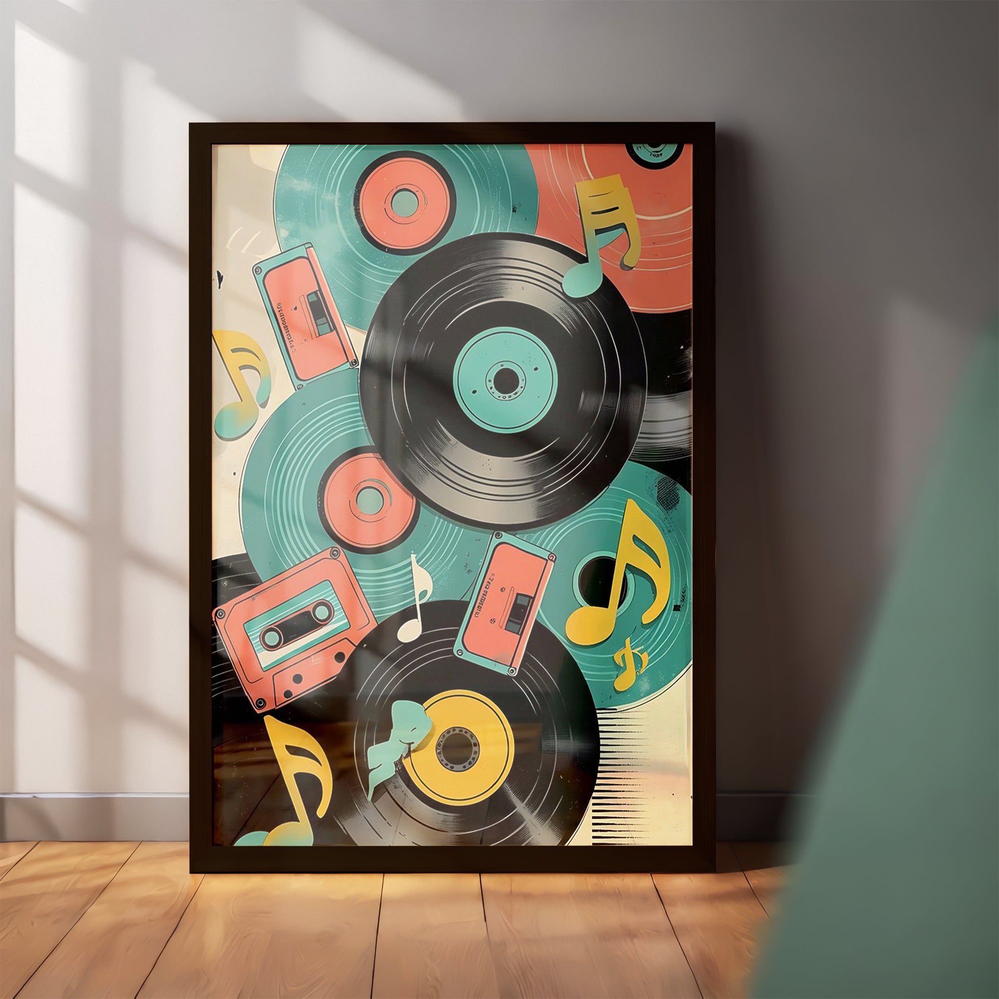 Retro Music Art Wall Frame (CS1)