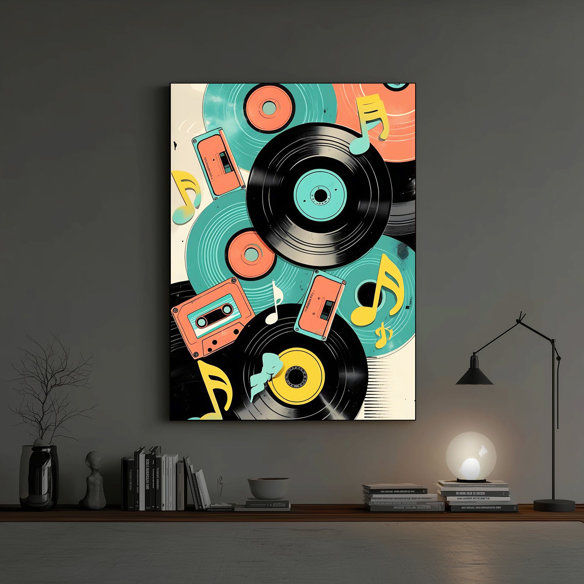 Retro Music Art Wall Frame (CS1)