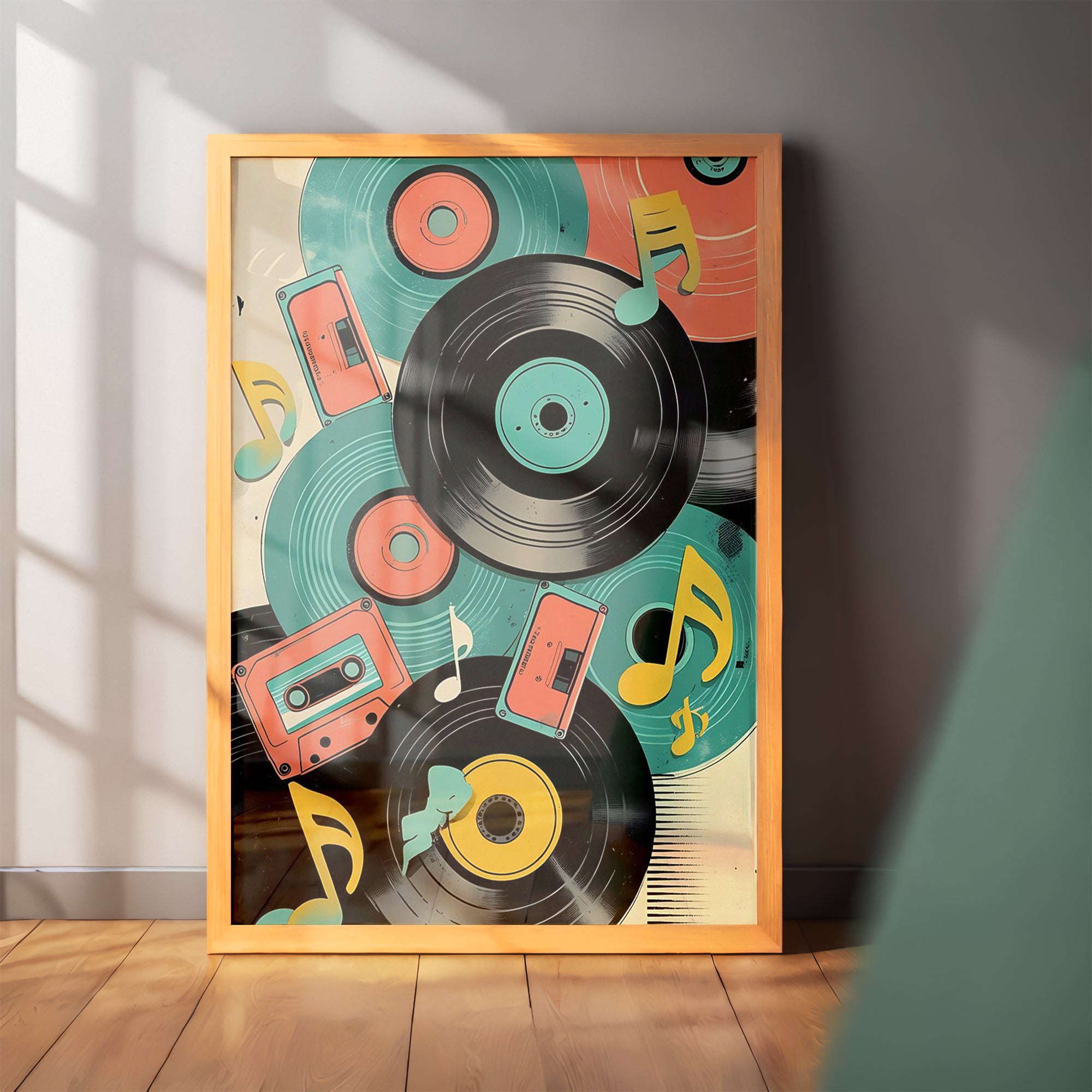 Retro Music Art Wall Frame (CS1)