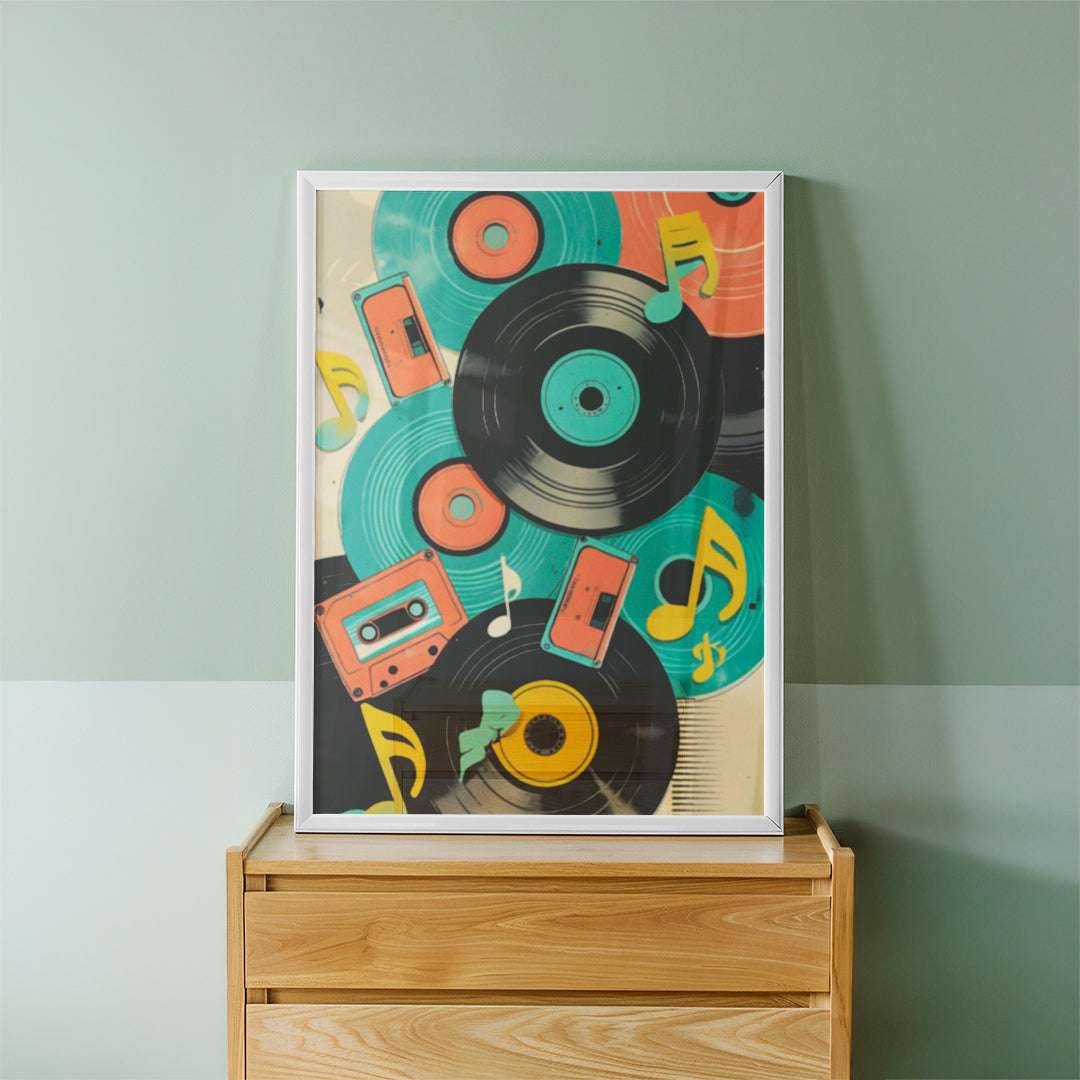 Retro Music Art Wall Frame (CS1)