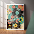 Retro Music Art Wall Frame (CS1)